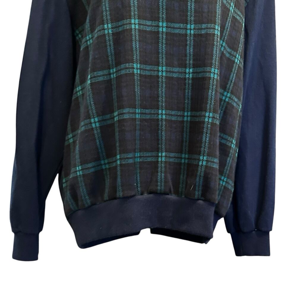 Vintage 80s Cape Cod Sportswear Plaid Knit Sweater Sz L - Picture 10 of 15